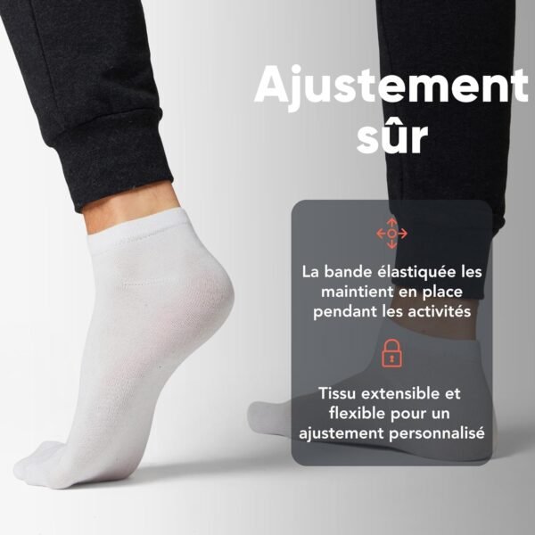 FM London Plain Trainer Socks Chaussettes d'entraînement Lot de 12 Mixte – Image 4