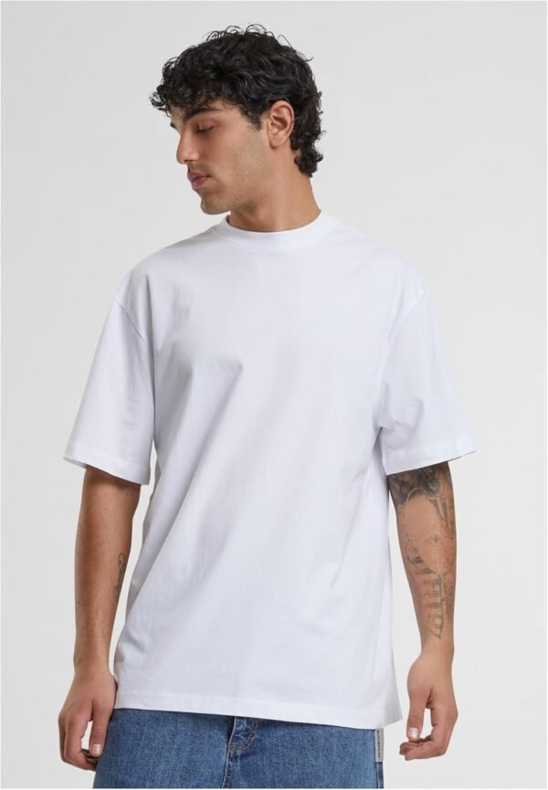 Urban Classics Men's Basic Crew Neck Tall Tee Oversized Short Sleeves T-Shirt with Dropped Shoulders, 100% Jersey Cotton – Image 7