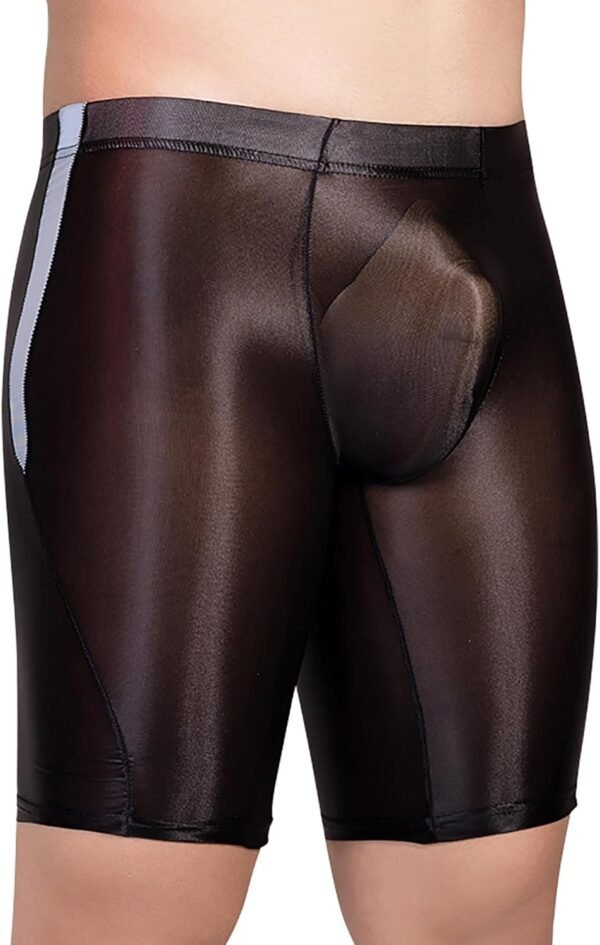 FEESHOW Hommes Shorts de Compression Shorts Transparents Moulants sous-vêtements Lingerie Sexy – Image 5