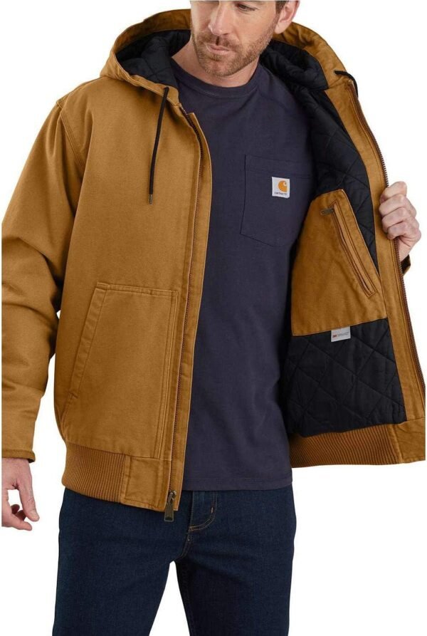 Carhartt Veste Active Isolante en Toile Lourde Délavée Loose Fit Veste Homme (lot de 1) – Image 4