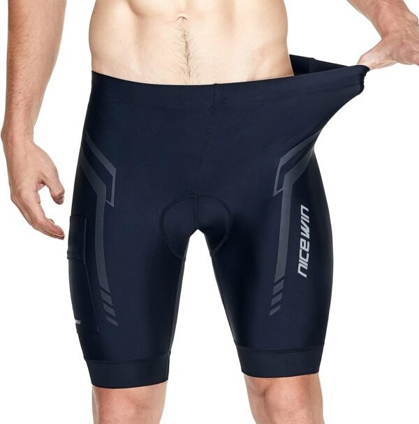 NICEWIN Sports Cuissard de Cyclisme pour Homme Vélo Shorts de 4D Gel Rembourré Séchage Rapid Pantalon VTT Respirant Cycliste – Image 6