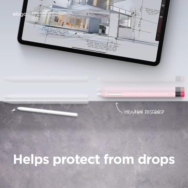 elago Coque Pencil Compatible avec Apple Pencil Pro & 2ème Génération Etui, Compatible avec la Charge Magnétique et Double Tap [Lire OBLIGATOIREMENT Les Instructions D'INSTALLATION] (Rose) – Image 6