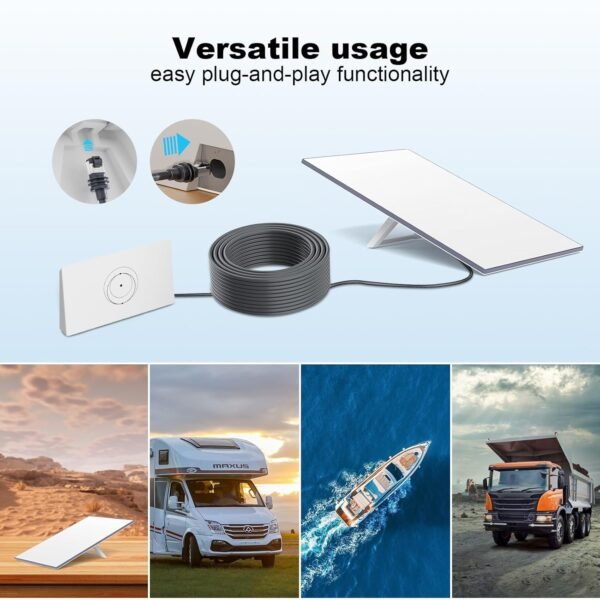 Câble Starlink Gen 3, câble Starlink 30FT pour Starlink Mini/Gen 3, câble de remplacement Starlink étanche, rallonge de câble Starlink pour Starlink Internet Satellite (10M/30FT) – Image 6