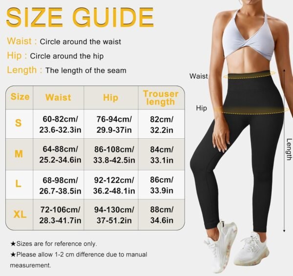 Zilams Legging de Sport de Compression Femme Taille Haute Scrunch Butt Leggings Push Up Fitness Pantalon de Sport Yoga Opaque sans Couture Slim Fit – Image 5