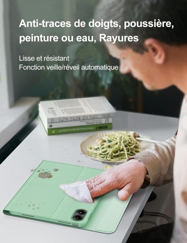 FOGARI Clavier pour Redmi Pad Pro 12.1 | Coque Clavier pour Xiaomi Pad POCO 12.1 Pouces 2024, AZERTY Français Clavier Détachable Bluetooth pour Redmi Pad Pro 12.1'', Vert Clair – Image 6