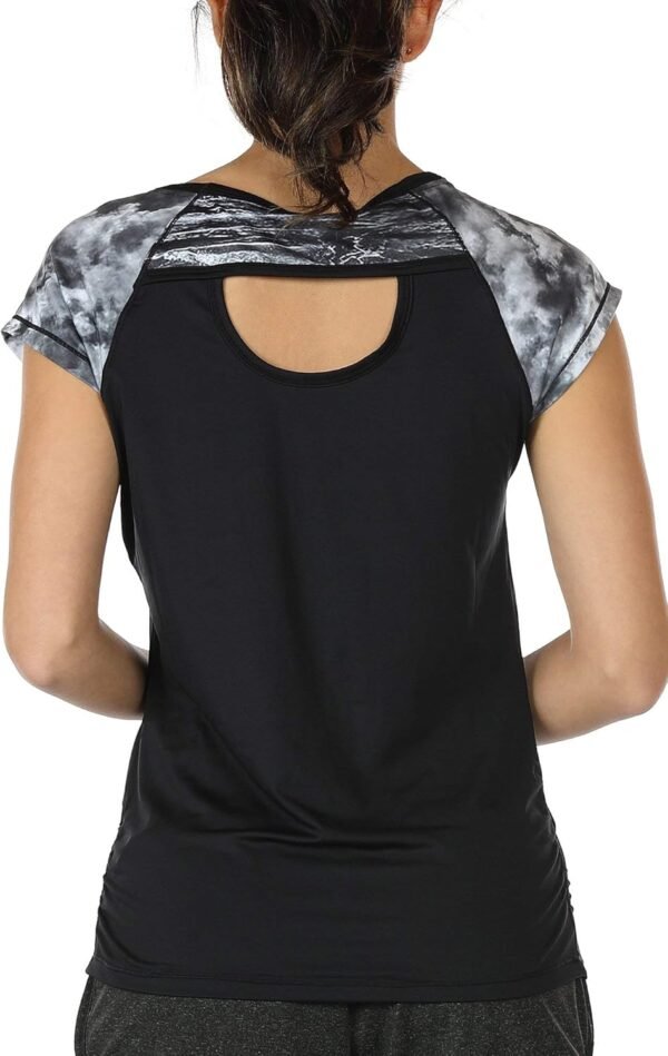 icyzone® Sport T-Shirt à Manches Courtes Femme Manches Courtes