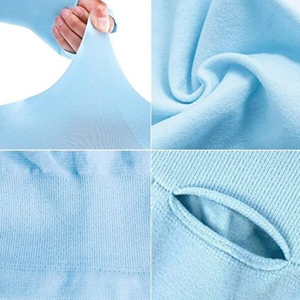 Manchettes de Sport,Manches de Protection pour Bras de Sport 4 Paires Housse de Protection UV Douce et Respirante Couvercles de Refroidissement pour Les Bras Extensibles aux Coudes – Image 5