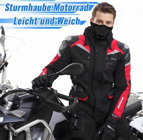 Zidoley Lot de 2 cagoules de moto, coupe-vent, rafraîchissantes, demi-masques, cagoules de ski, accessoires de moto, convient pour les sports de plein air, le ski, la moto, la pêche et le cyclisme – Image 3