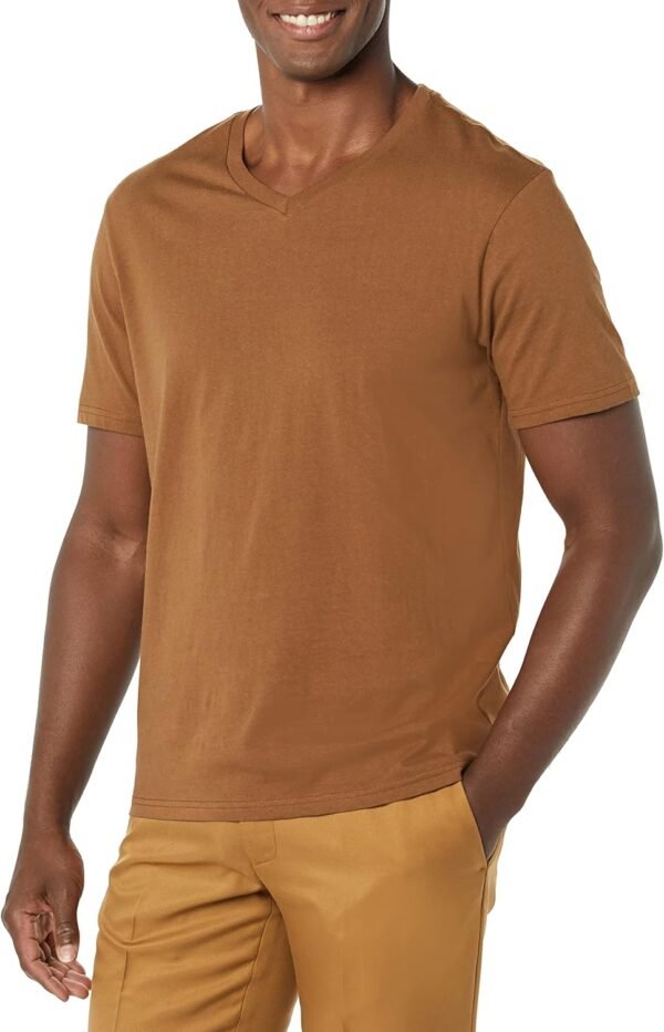 Amazon Essentials Short-sleeve V-neck T-shirts For Men, Pack Of 2 T-shirt Homme – Image 5