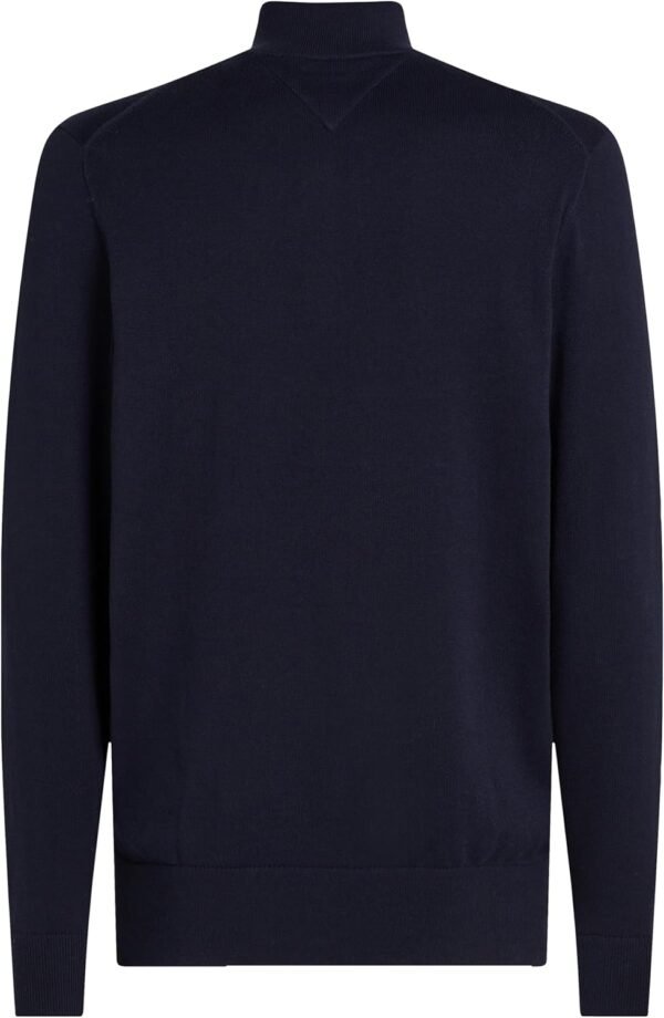 Tommy Hilfiger Pull avec Fermeture Éclair Homme Essential Cotton Mock Fermeture Éclair Demi-Longueur – Image 7