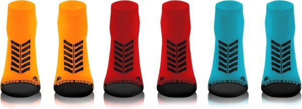 sesto senso Chaussettes Sport de Course Colorées Femme Homme Lot de 3-12 Paires – Image 3
