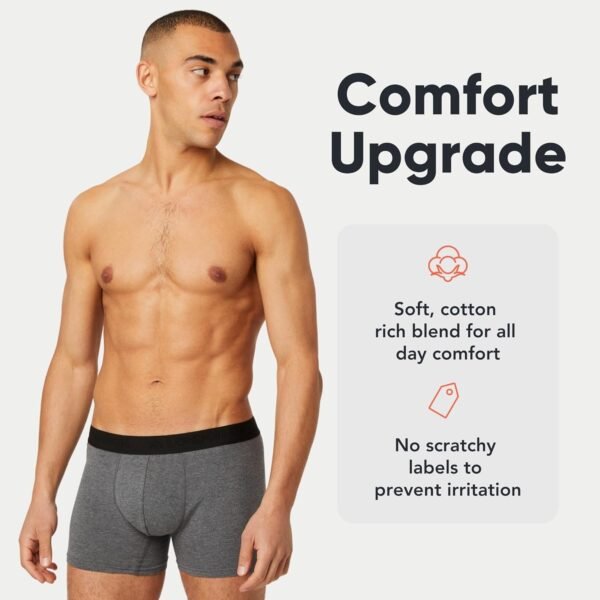 FM London Boxers Lot de 5 pour Homme avec Technologie de Protection Contre Les odeurs HyFresh – Image 3