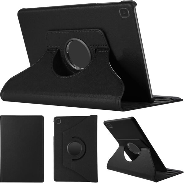 SWEIMEN Étui Rotatif pour Samsung Galaxy Tab A 8.0 (2019) SM-T290/T295 Tablette Housse de Protection avec Réveil Automatique Rotation Coque