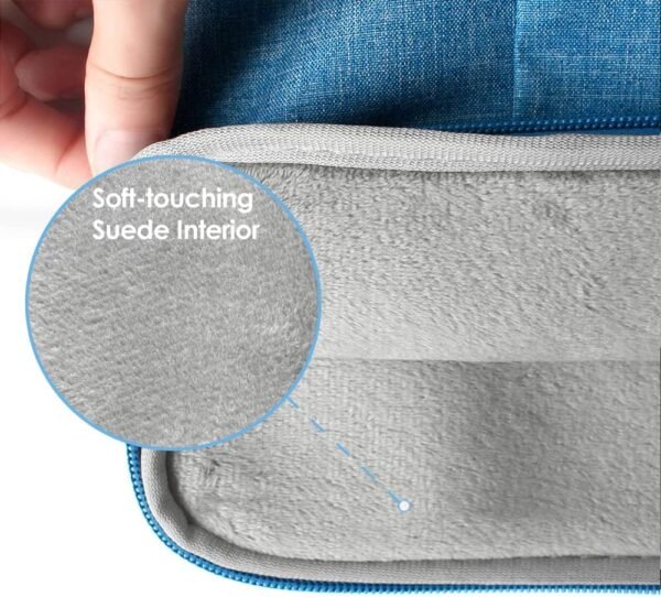 ProElife Housse pour ordinateur portable de 15" – Pour MacBook Air 15" 2024 et 2023 avec puce M3 M2 – Housse de transport résistante à l'eau – Pour MacBook Air 15" 2024 2023 M3 M2 (bleu clair) – Image 5