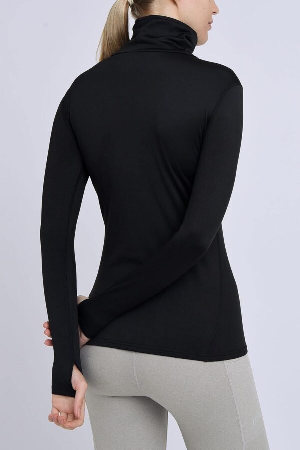 TCA Warm-Up Femme - Tee-Shirt Manches Longues de Sport et Running - avec Col Roulé – Image 2