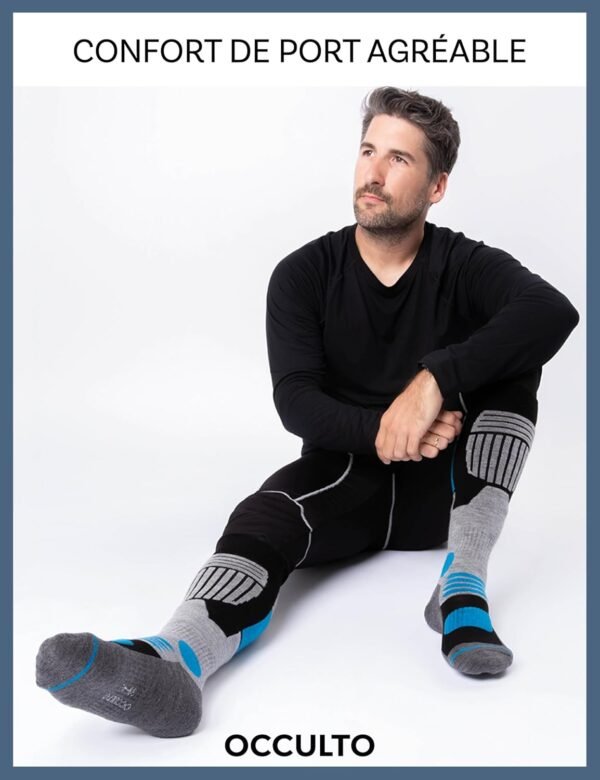 Occulto Chaussettes de Ski Homme lot de 2, lot de 4 (modèle: Felix) – Image 3