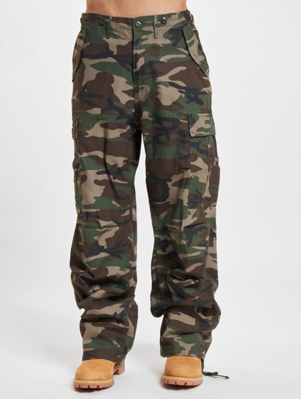 Brandit Pantalon M65 Vintage Homme Pantalon Cargo Noir Loose Fit – Image 3