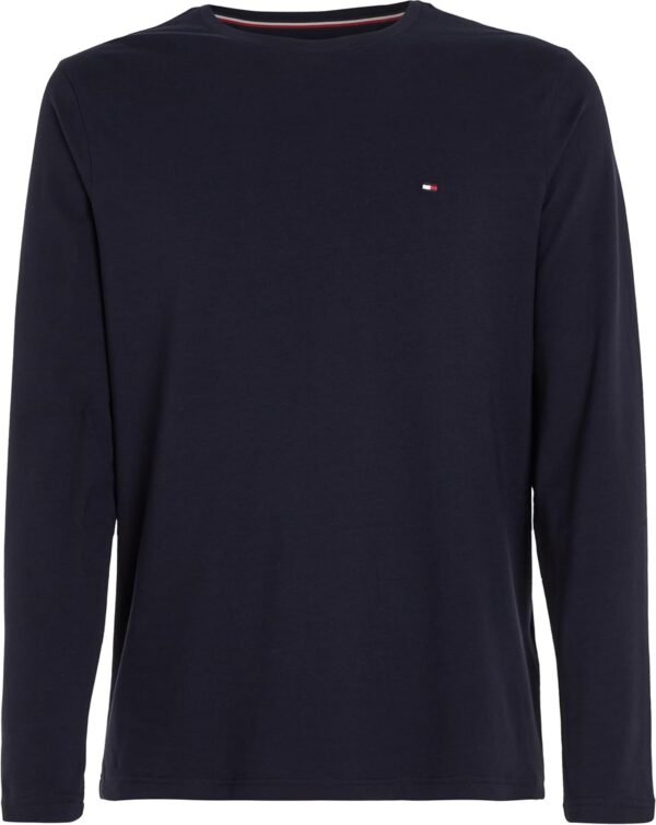 Tommy Hilfiger T-Shirt Homme Stretch Slim Fit Long Sleeve Tee Encolure Ronde – Image 5