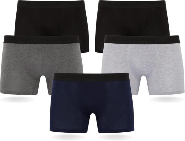 FM London Boxers Lot de 5 pour Homme avec Technologie de Protection Contre Les odeurs HyFresh