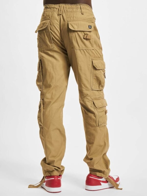 Brandit Pantalon Slim Pure Vintage Homme Pantalon Cargo Noir Cargo – Image 2