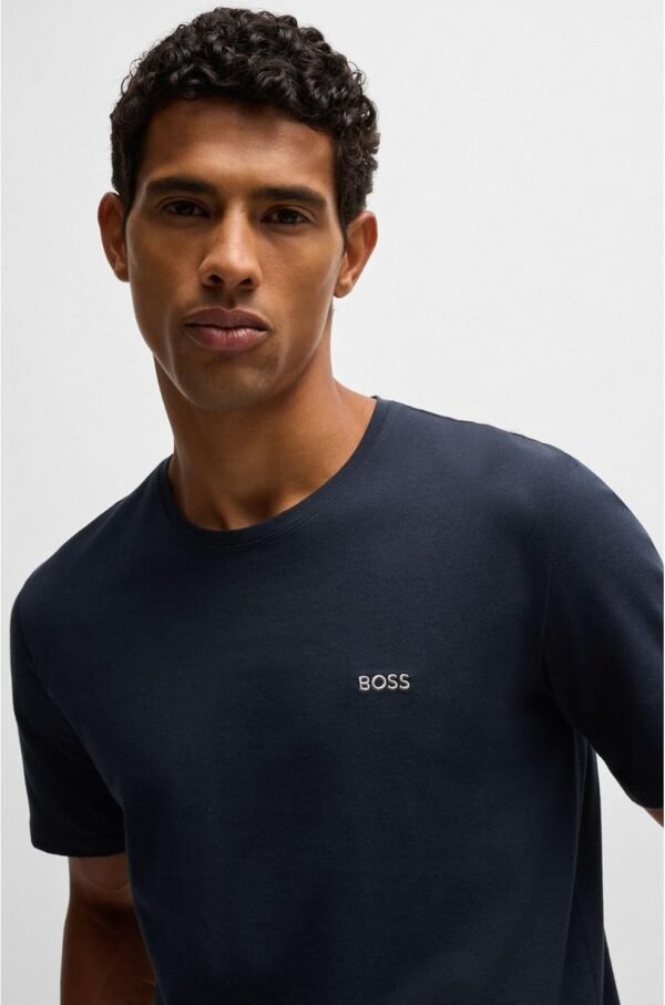 BOSS Hommes Mix&Match T-Shirt R T-Shirt en Coton Stretch à Logo brodé – Image 5