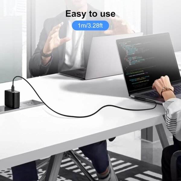 Câble de charge magnétique USB-C mâle vers Surface, prend en charge PD jusqu'à 45 W (15 V/3 A), charge rapide, compatible avec Microsoft Surface Pro 7/6/5/4/3 Go/Book Surface Laptop 4/3/2, 1 m/3,28 pi – Image 6