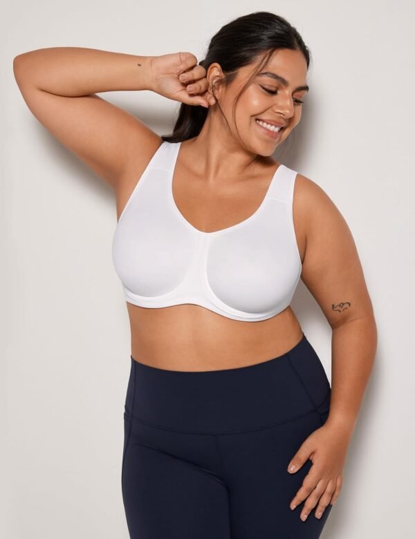 SYROKAN Soutien Gorge Sport Femme avec Armature Maintien Extreme Grande Taille Confortable – Image 3