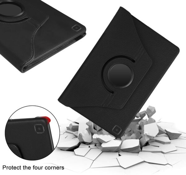 SWEIMEN Étui Rotatif pour Samsung Galaxy Tab A 8.0 (2019) SM-T290/T295 Tablette Housse de Protection avec Réveil Automatique Rotation Coque – Image 4
