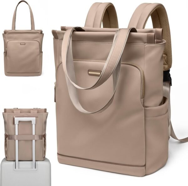 GOLF SUPAGS Sac à dos Convertible pour Ordinateur Portable pour Femmes Sac de Voyage Décontracté Notebook pour Travail Collège Voyage Loisirs