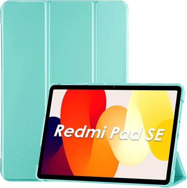 ProCase Coque pour Xiaomi Redmi Pad SE 11 Pouces 2023,Housse de Protection avec Fonction Sommeil/Réveil Automatique pour Redmi Pad SE 11" Ultra Léger Étui Smart Cover- Menthe