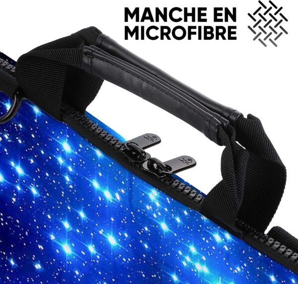 Sidorenko Sacoche Ordinateur 15/15.6 Pouces - Sac Ordinateur Moderne en Toile I Ordinateur Portable de Haute Qualité I Pochette Ordinateur Étanche à l'Eau et à la Saleté avec – Image 3