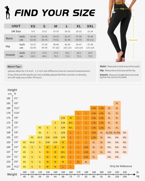 CAMBIVO Legging de Sport Femme, Leggings Push up Taille Haute Flexible, Pantalon Yoga Butt Lift et Contrôler du Ventre avec Poches pour Sport Pilates Running Fitness – Image 2