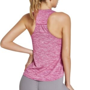 Alternative view of Feelorna Débardeur d'entraînement pour femme, vêtements de sport, sans manches, respirant, léger, pour le yoga, la course