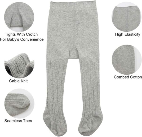 Zando Collants en coton pour bébé fille – Image 2