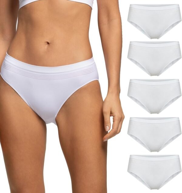 POMPEA Slip Seamless Vêtements de Corps de Sport (Lot de 5) Femme