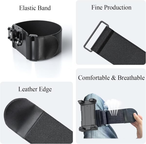 OHLPRO Pilot Genouillère pour tablette et iPad Pro 12,9", iPad mini, iPhone et tout autre Galaxy Tab 5"-13", Kindle, Fire HD, téléphone et tablettes, accessoires pilotes pour iPad – Image 5