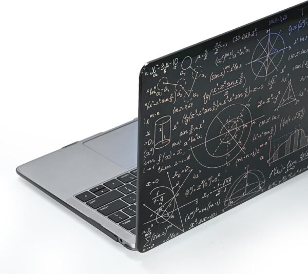 EooCoo Coque Compatible avec MacBook Air 13 Pouces M2 M3 M4 avec 13,6" Retina et Touch ID, 2022 2024 2025, A2681 A3113 A3240, Protection Étui Rigide en Plastique Cristal Noir - Mathématiques Avancées – Image 4