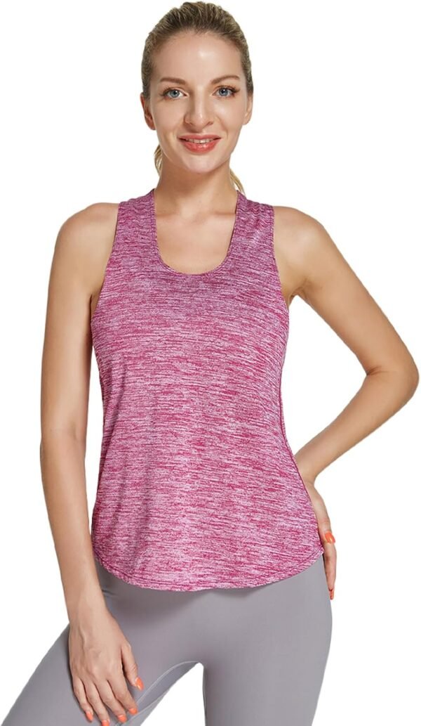 Feelorna Débardeur d'entraînement pour femme, vêtements de sport, sans manches, respirant, léger, pour le yoga, la course