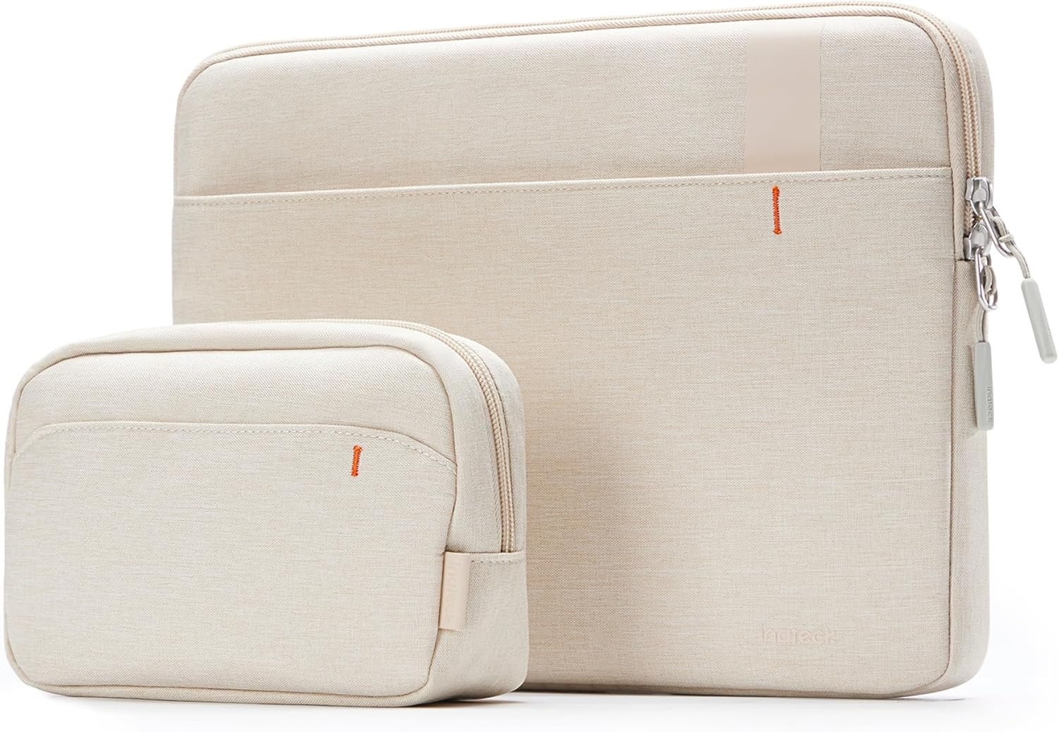 Inateck 360° Protection Housse 13 Pouces Compatible avec 13 MacBook Air M4/M3/M2/M1 2025-2018, 13 MacBook Pro M2/M1 2022-2016, 12.3 Surface Pro 11/10/9/X/8/7/6/5/4/3, XPS 13, Beige