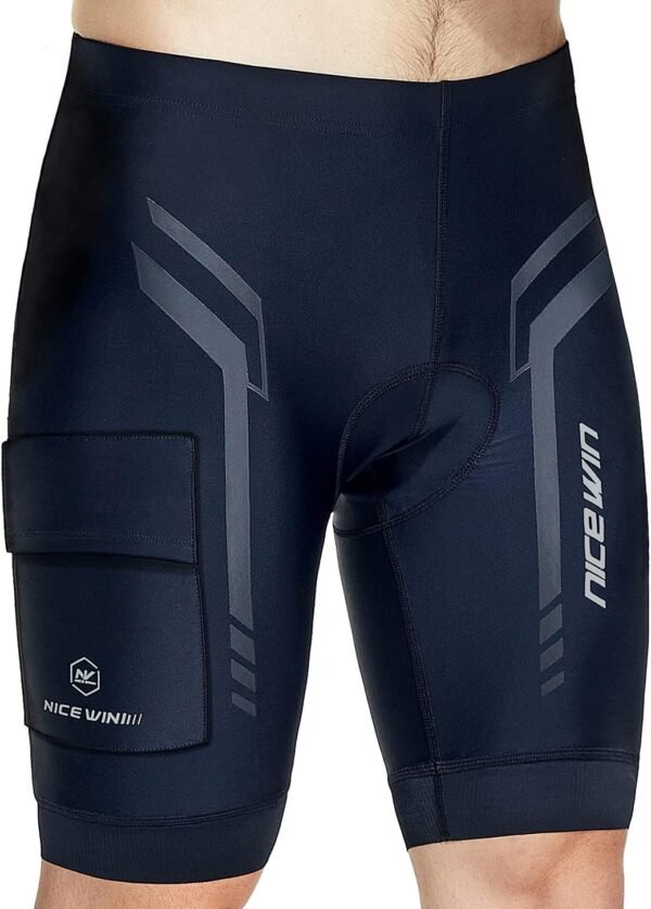 NICEWIN Sports Cuissard de Cyclisme pour Homme Vélo Shorts de 4D Gel Rembourré Séchage Rapid Pantalon VTT Respirant Cycliste