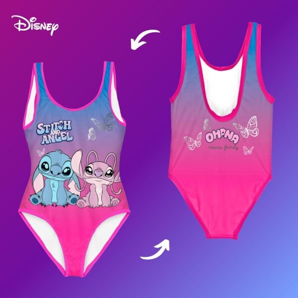 Disney Stitch et Angel Maillot de Bain Une Pièce pour Fille, Maillot de Bain Natation pour Enfant, Tailles 6 à 10 Ans – Image 7