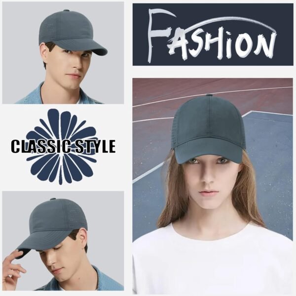 Baynetin Casquette de Baseball Séchage Rapide Homme, Unisexe Chapeau de Sports- Maille Pliable Protection Contre Soleil Légère Respirante Réglable – Image 5