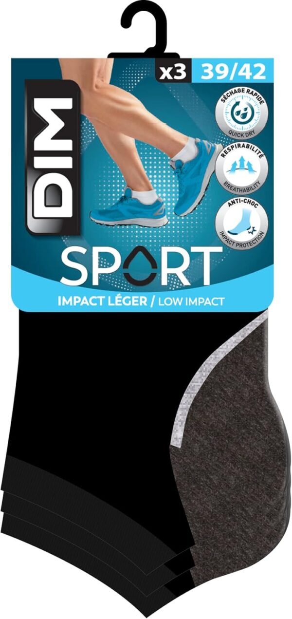 Dim Socquettes Homme Sport Impact x3 – Image 4