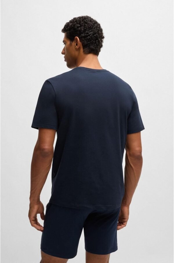 BOSS Hommes Mix&Match T-Shirt R T-Shirt en Coton Stretch à Logo brodé – Image 4