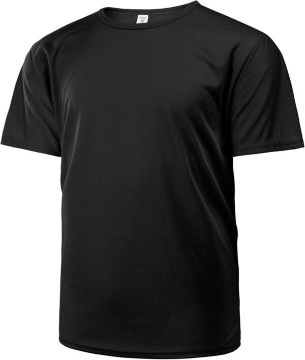 Aomig T-Shirts de Sport pour Hommes, T-Shirt À Manches Courtes Fitness, Séchage Rapide Respirant Baselayer Hauts Tee Shirt, T-Shirts de Sport À Manches Courtes et Col Rond pour Homme