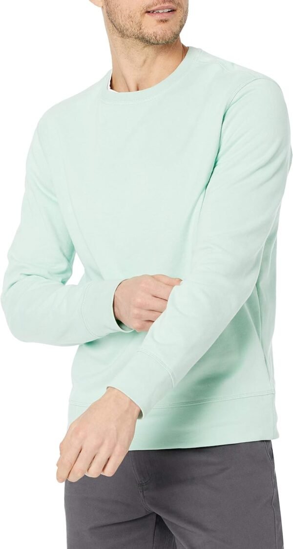 Amazon Essentials Sweat-Shirt À col Rond et Manches Longues, en Tissu Éponge French Terry Léger Homme