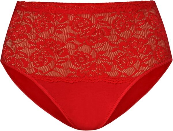 Teyli – Culotte Taille Haute en Coton avec Panneau en Dentelle à l’Avant, conçue pour Un Confort Optimal et Une Silhouette lissée. – Image 7
