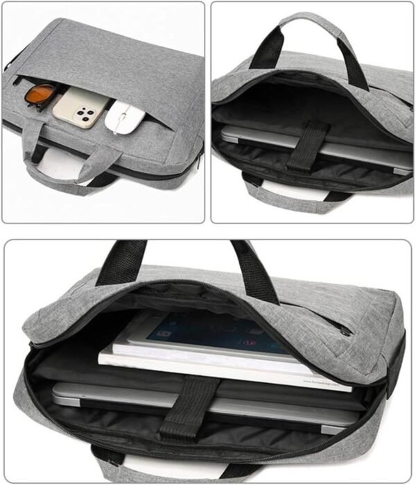 Sac À Bandoulière pour Ordinateur Portable avec Texte Logo Personnalisé, Étui De Protection pour Ordinateur De 15,6 Pouces, Hommes Femmes Sacs À Main Personnalisés Porte-documents Custom 1,39*6*29CM – Image 4