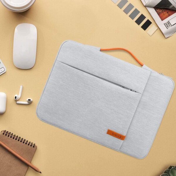 Lacdo 360° Protection 14 Pouce Housse Ordinateur Portable pour ASUS Acer HP Lenovo Chromebook, ASUS Vivobook/Zenbook 14, HP EliteBook 14, Dell Inspiron 14, Lenovo IdeaPad 14, Huawei MateBook D14, Gris – Image 6