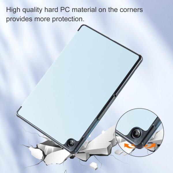 CoBak Coque Étui pour Samsung Galaxy Tab A9 Plus/A9+ 2023 (SM-X210/X216/X218) 11 Pouces, Étui en Cuir PU à Trois Volets avec Fonction Veille/réveil Automatique (Bleu Clair) – Image 6